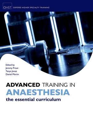 cover image of Advanced Training in Anaesthesia